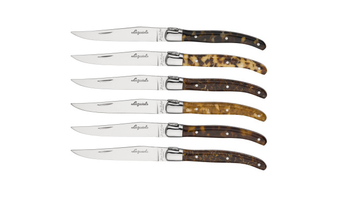 Jean Dubost Laguiole 6 pcs. Steak Knife Set, Acrylic