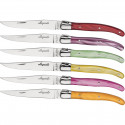 Jean Dubost Laguiole      6 pcs. Steak Knives Set Mixed Colours