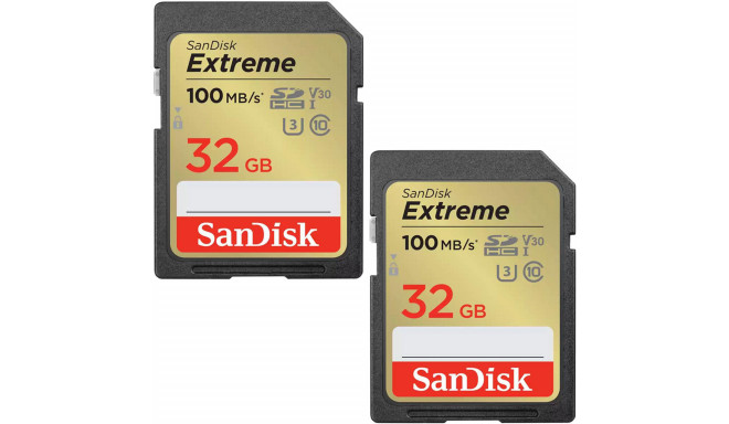 SanDisk карта памяти SDHC 32GB Extreme 2-pack