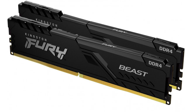 Kingston Fury Beast memory, DDR4, 32 GB, 3200MHz, CL16 (KF432C16BBK2/32)