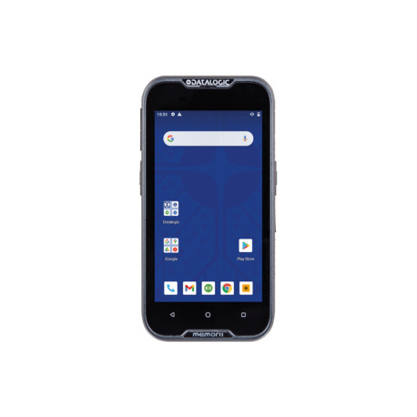 Datalogic Memor 11, Green Spot, 2D, 12.7 cm (5''), GPS, Gun, USB-C, BT, Wi-Fi, 4G, NFC, Android, kit