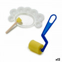 Craft Set Yellow Blue White Plastic (12 Units)