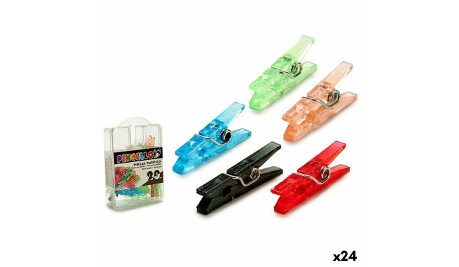 Clamps Plastic Multicolour (24 Units)