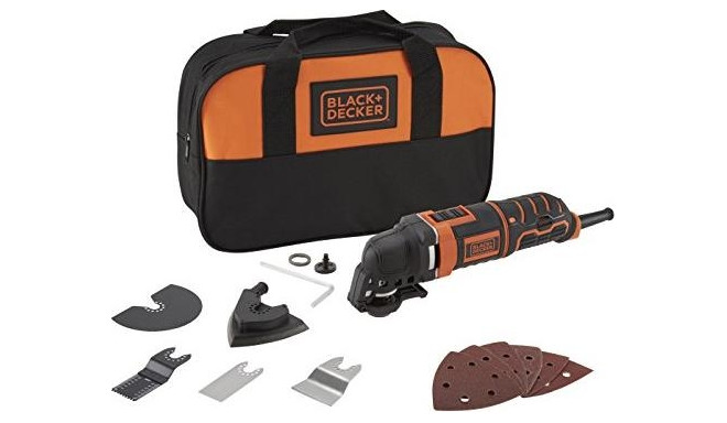 Multifunktions-Werkzeug MT300SA2 (orange/schwarz, 300 Watt, 12-tlg. Zubehörset)