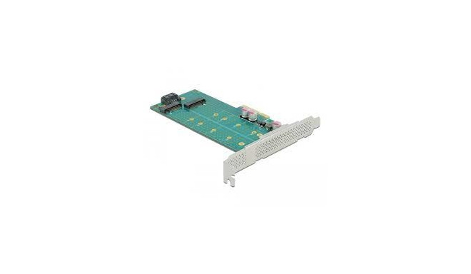 DeLOCK PCI Express x8 card to 2 x internal NVMe M.2 Key M - bifurcation, controller