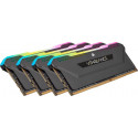 Corsair DDR4 - 32 GB -3200 - CL - 16 - Quad-Kit, RAM (black, CMH32GX4M4E3200C16, Vengeance RGB PRO S