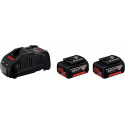 Bosch charger GAL 1880 CV + 2x 5 Ah 18 volt, set