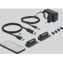 DeLOCK DisplayPort 1.4 KVM switch 8K 30 Hz with USB 3.2 Gen 1, KVM switch