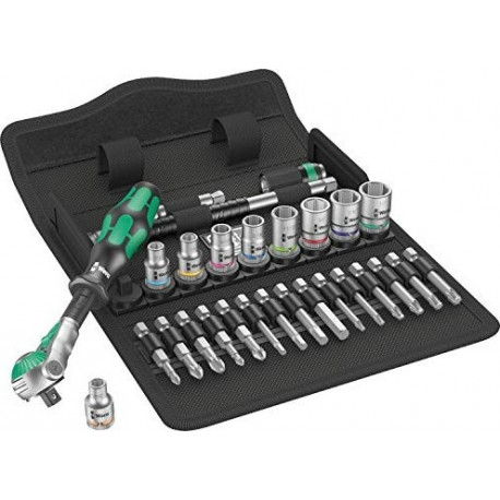 Wera 8100 SA 9 Zyklop Speed ??ratchet set - 1/4 drive, imperial