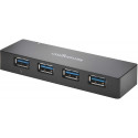 Kensington UH4000C USB 3.0 4-Port Hub with Charger K39122eu