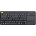 DE Layout - Logitech WL Touch Keyboard K400 Plus black U - 920-007127