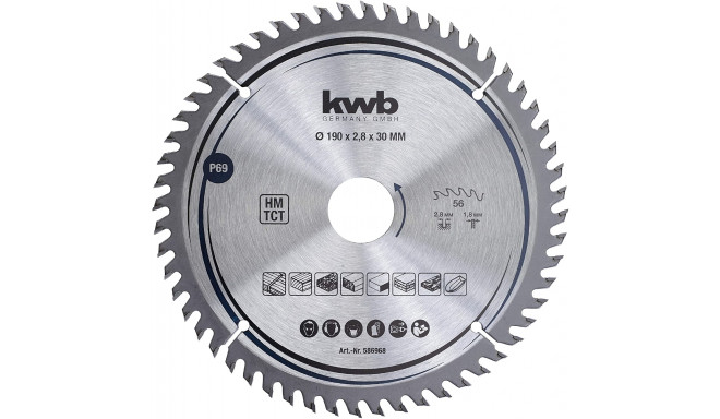 Bosch circular saw blade EfFC 190x30x1.8 / 1.2x4T - 2608644556