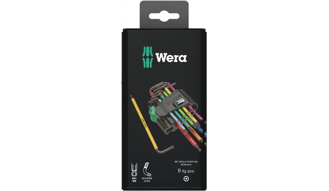 Wera L-key set 967 SPKL / 9 TORX