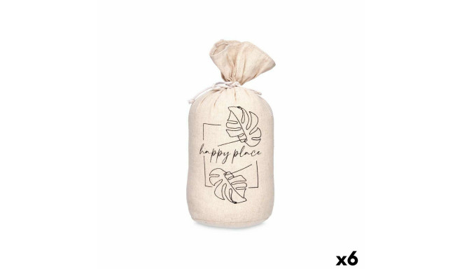 Door stop Gift Decor 26B1013-2 Happy Place Cloth 13 x 26 x 13 cm Sack (6 Units)