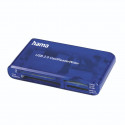 Hama USB 2.0 Multi Card Reader 35 in  1, blue             55348