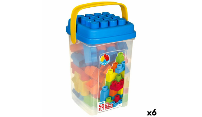 Construction set Color Block Basic Bucket 50 Pieces (6 Units)