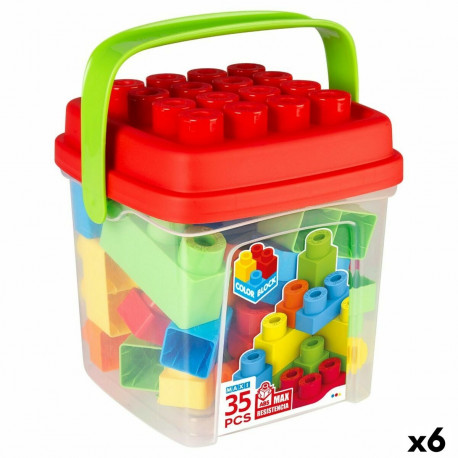 Konstruktsioon komplekt Color Block Basic Kuup 35 Tükid, osad (6 Ühikut)