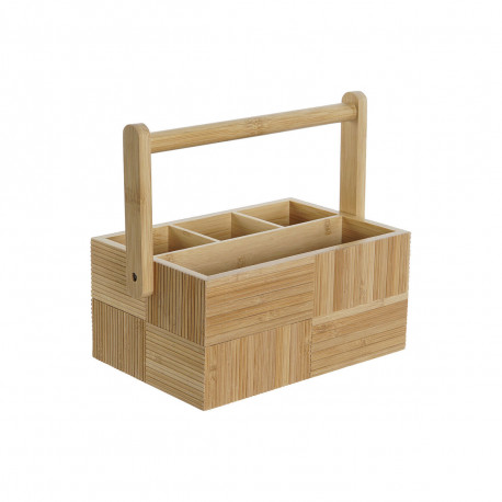 Söögiriistade korv DKD Home Decor Naturaalne Bambus 27 x 16,5 x 11,5 cm