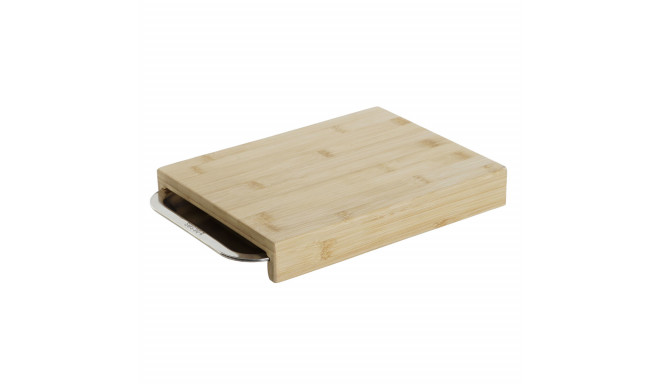Cutting board DKD Home Decor Natural Bamboo Stainless steel 28 x 21,5 x 4,2 cm