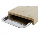 Cutting board DKD Home Decor Natural Bamboo Stainless steel 28 x 21,5 x 4,2 cm