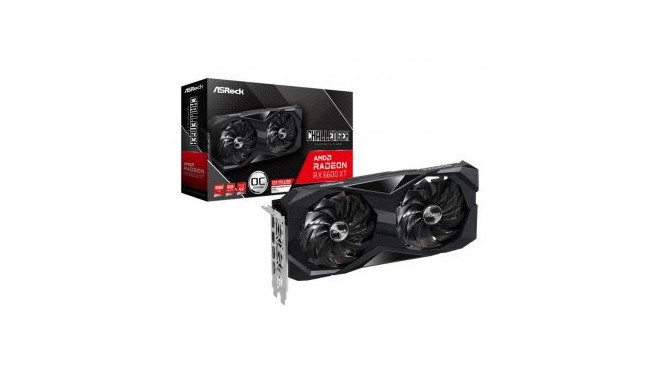 ASRock videokaart AMD Radeon RX 6600 XT 8GB 128bit PCIE 4.0 16x GDDR6 2000MHz Dual Slot F