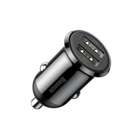 Baseus Grain Pro car charger 2x USB 4.8 A Black
