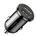 Baseus Grain Pro car charger 2x USB 4.8 A Black