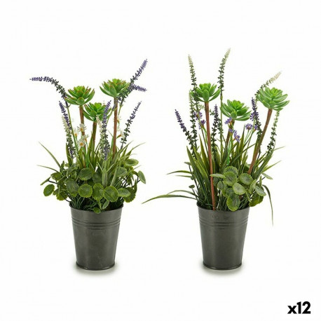 Decorative Plant Ibergarden XD16-818 XD16-818 Metal Plastic Lavendar 13 x 40 x 13 cm (12 Units)