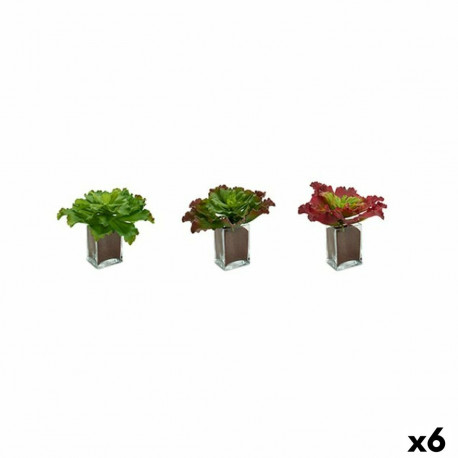 Dekoratiivne Taim Ibergarden YD180208 Plastmass Lehed Suur 31 x 24 x 31 cm Kahevärviline (6 Ühikut)