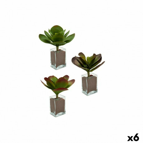 Dekoratiivne Taim Ibergarden YD0001 Plastmass Lehed Suur 27 x 29 x 27 cm Kahevärviline (6 Ühikut)