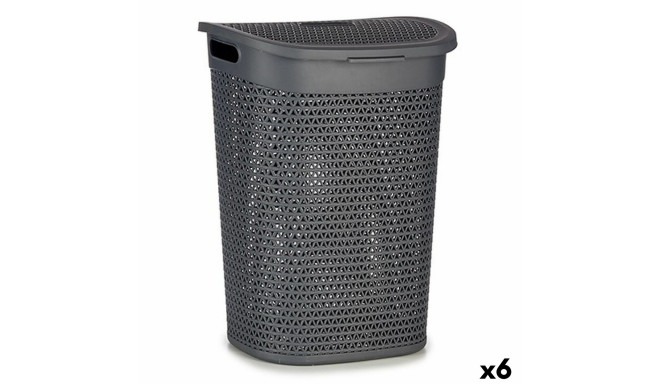 pesukorv Kipit 4790-2 4790-2 Antratsiithall Plastmass 60 L 43,5 x 57,5 x 34 cm 43,5 x 57 x 34 cm (6 