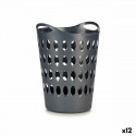 Laundry Basket Anthracite Plastic 50 L 44 x 56 x 41 cm (12 Units)