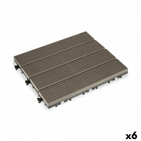 Blokeeriv põrandaplaat Ibergarden SM-4P-ALDH SM-4P-ALDH Must Puit Polüetüleen Komposiit 30 x 2,6 x 3