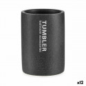 Zobu birstu turētājs Tumbler Pelēks Sveķi 7,5 x 10,2 x 7,5 cm (12 gb.)