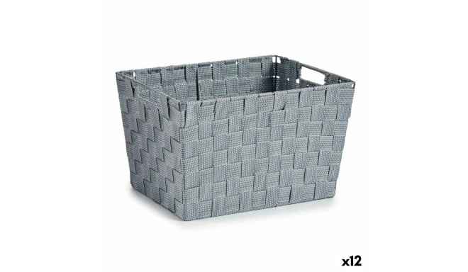Laundry Basket Kipit A3-6875 Grey Cloth 10 L 25 x 20,5 x 35 cm (12 Units)