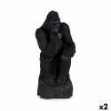 Dekoratīvās figūriņas Gorilla Melns 20 x 45 x 20 cm (2 gb.)