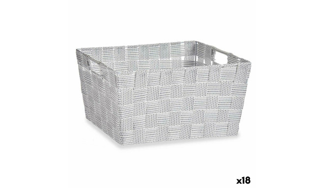 Универсальная корзина Kipit A3-6883 Белый Ткань 30,4 x 14 x 20 cm (18 штук)