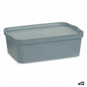 kaanega säilituskarp Hall Plastmass 14 L 29,5 x 14,3 x 45 cm (12 Ühikut)