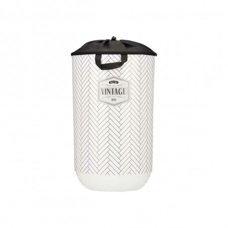pesukorv Kipit Vintage Valge Plastmass 40 L 34 x 52,5 x 34 cm (4 Ühikut)