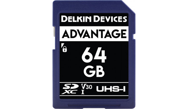 Delkin SD Advantage 660X UHS-I U3 (V30) R100/W80 64GB