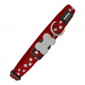 Koera kaelarihm Red Dingo Täht 20-32 cm