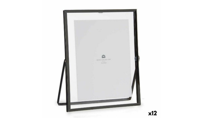 Photo frame Black Metal Glass Plastic 20,5 x 1 x 25,2 cm (12 Units)