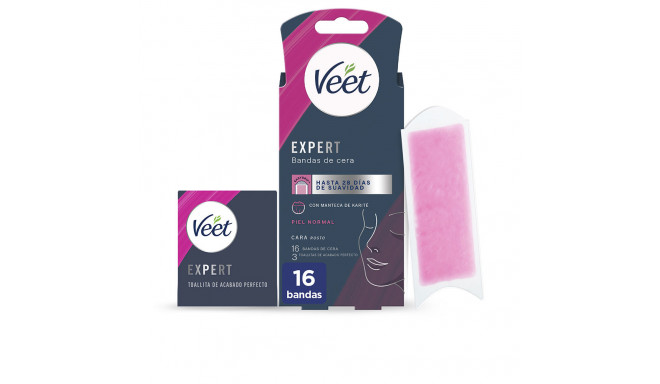 VEET EXPERT FACIAL bandas de cera piel normal 16 u