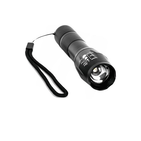 Taskulamp Entac 5W 500lm zoom ALU rattakinnitusega