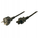 LogiLink CP093 power cable Black 1.8 m C5 coupler CEE7/7