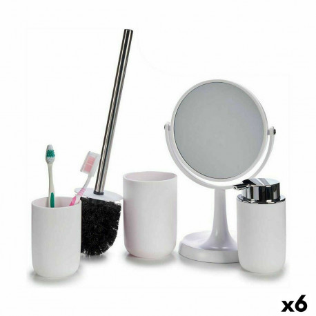 Vannikomplekt Berilo CN-B6369-W CN-B6369-W Valge polüpropüleen 16,5 x 29,5 x 17 cm 4 Tükid, osad (6