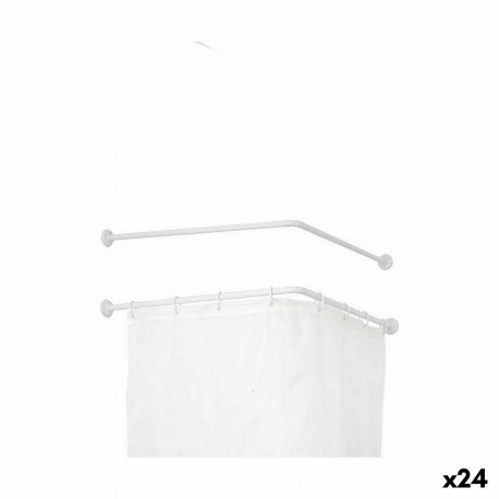 Aizkaru stanga Berilo B0769L Balts Alumīnijs 80 cm Dušai (24 gb.)