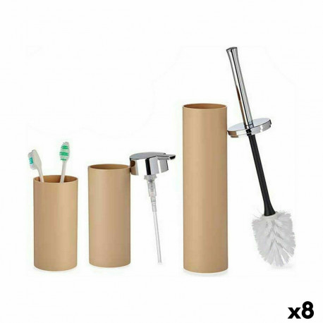 Vannikomplekt Berilo B6274 S3-2 B6274 S3-2 Pruun Plastmass 16,5 x 8 x 32,5 cm (8 Ühikut)