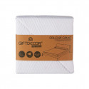 Reversible Bedspread 240 x 260 cm White (6 Units)