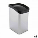 Atkritumu tvertne Pašizgāzējs Sudrabains Plastmasa 12 L (6 gb.)